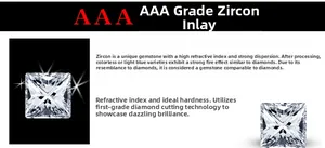Détail macro de zircone cubique taille princesse AAA avec haute réfraction étincelante