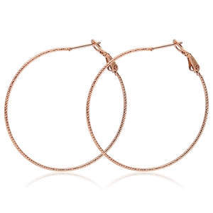 Edelstahl Creolen Für Damen Herren Strukturiert Diamantschliff Geometrisch Übertrieben Rund Ohrbuckle Schmuck Gold Schwarz Silber