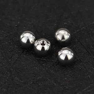 Polished surgical stainless steel replacement balls with internal screw thread for body jewelry