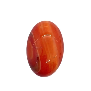 Polished oval natural red carnelian agate cabochon stone for jewelry making