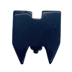 Poliertes Schloss-Form schwarzer Onyx Naturstein Zubehör für DIY Schmuckherstellung