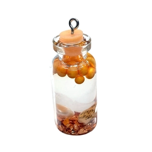 Colgante cilíndrico de cristal con perlas y piedras para joyería DIY y llaveros personalizados