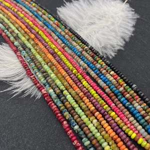 Meerkleurige schijfvormige natuurlijke keizerlijke jaspis steenkralen voor sieraden