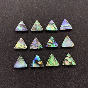 Schillernde dreieckige Abalone Muschelperlen mit natürlichem Perlmuttglanz für DIY Schmuck