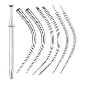 Détail macro du kit de cônes de perçage en acier 316 avec filetage interne et externe