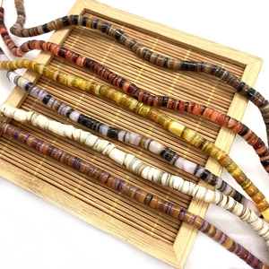 Vijf strengen van 5-8 mm geverfde schelpkralen voor vintage sieraden maken