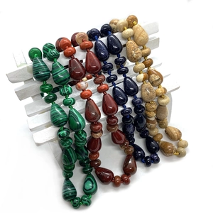 Water drop natural stone beads including opal and agate for DIY jewelry making