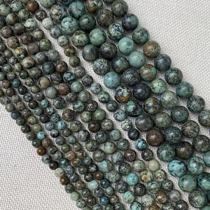 Cuentas Sueltas Redondas de Piedra Natural Ojo de Tigre Amatista Turquesa Ágata Para Hacer Joyas DIY Pulseras Collares