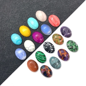 Gepolijste 6x8mm ovale edelsteen cabochons inclusief turkoois en agaat voor DIY-sieraden