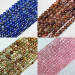 Natursteinperlen-Set mit Lapislazuli und Quarz für die DIY Schmuckherstellung