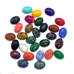 Gemengde ovale edelsteen cabochons van malachiet en lapis lazuli voor sieraden