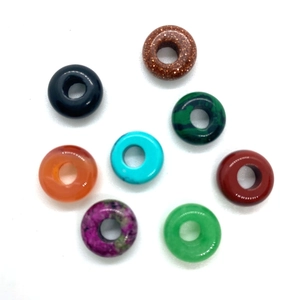 Natural 4x10mm rondelle beads in various gemstones and opal for DIY jewelry making