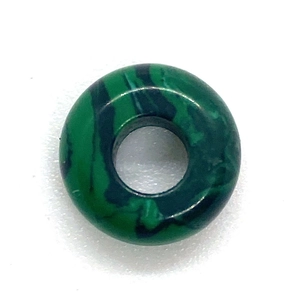 Malachite pattern 4x10mm large hole abacus stone bead for DIY jewelry making