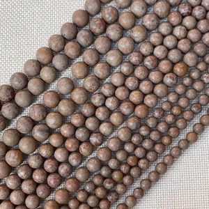 Natuurlijke ronde rode haas-haar steenkralen in diverse maten voor DIY-sieraden
