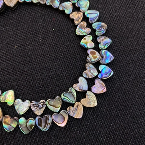 Irillerende hartvormige natuurlijke abalone schelp kralen voor DIY sieraden