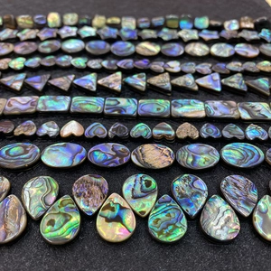 Natuurlijke Abalone Schelp Iriseerend Losse Kralen Meerdere Vormen Hart Ster Druppel Tussenkralen Voor DIY Sieraden Maken