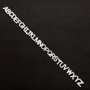 Natural white shell beads with 26 English letters A-Z for DIY jewelry accessories
