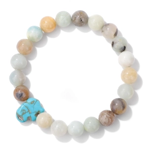 Natural Stone Elephant Beaded Bracelet Bohemian Style Elastic Strand Bracelet Vintage Jewelry For Women Men Everyday Gift