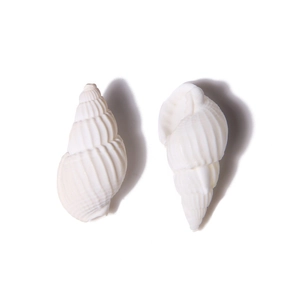 Gold plated white spiral shell pendant accessories for DIY necklace and bracelet jewelry
