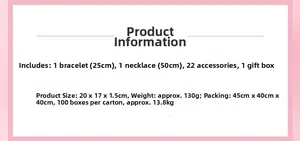 Detalles del kit de joyería de unicornio DIY con collar, pulsera y 22 dijes variados