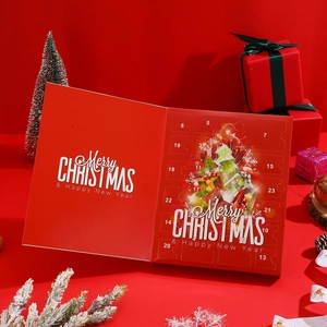 Calendrier de l'Avent licorne avec 24 surprises bijoux pour le compte à rebours de Noël