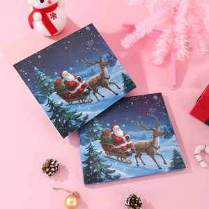 Weihnachts-Adventskalenderboxen mit Rentier-Illustration für 31 Tage Countdown