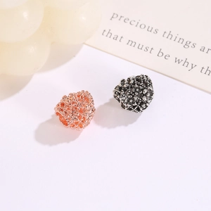 Cuentas espaciadoras de flores vintage para joyas DIY en oro rosa y plata envejecida