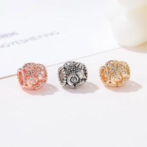 Abalorios de metal de concha y estrella de mar para hacer joyas y pulseras artesanales
