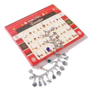 Kerst Adventskalender Sieradenset Voor Kinderen DIY Armband Ketting 24 Dagen Aftellen Cadeau Legering Emaille Strass