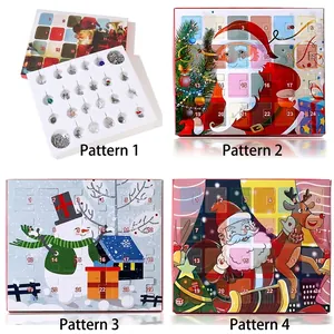 Adventskalender voor kinderen met DIY sieradenset en 24 dagen aftellen naar kerst met bedels