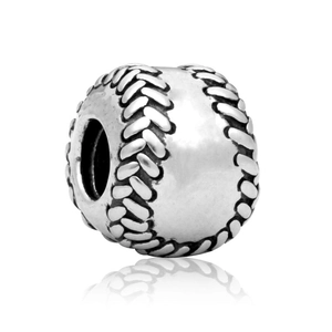 Vintage Silber Baseball Perle Anhänger für DIY Sport Schmuck Halsketten und Armbänder
