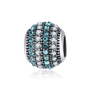 Alloy Pave Rhinestone Spherical Loose Beads DIY Bracelet Making Ethnic Style Colorful Crystal Ball Charms Jewelry Craft Accessory