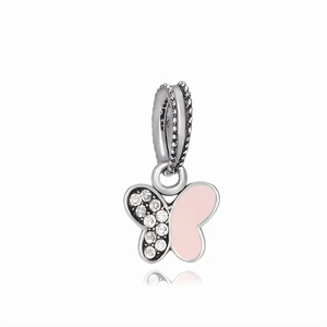 Alloy Rhinestone Butterfly Pendant Charm For DIY Bracelet Necklace Jewelry Making Accessory For Women Girls Ethnic Style