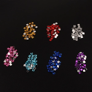 Mini Square Acrylic Flatback Rhinestones Faceted Decorative Gems For Nail Art DIY Craft Jewelry Making Accessories