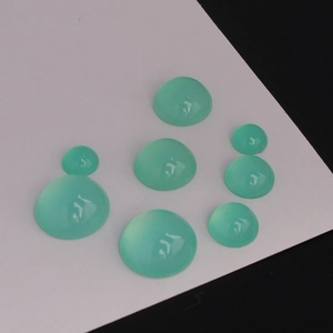 Cabochons en résine vert raisin avec effet œil de chat pour bijoux DIY et incrustations