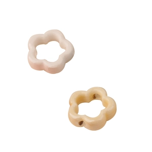 Tintenstil hohle fünfblättrige Keramik-Blumenperlen für DIY-Schmuckzubehör Basteln