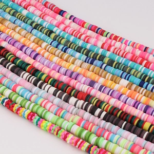 Polymer Clay Heishi Beads Multicolor Flat Round Disc Spacer Beads For DIY Jewelry Making Bracelet Necklace Accessory
