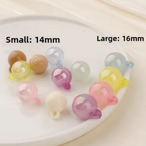 Cuentas de resina de colores en 14mm y 16mm para hacer joyas artesanales