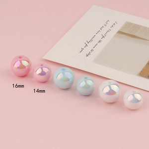 Bunte Meerjungfrau Acrylperlen in 14mm und 16mm für die DIY Schmuckherstellung