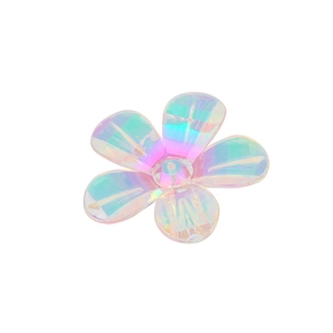 Holografische transparante hars bloem bedeltjes voor DIY sieraden maken accessoires