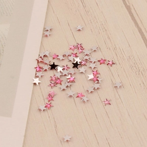 Mise à plat de strass colorés en forme d'étoile de 3 mm pour nail art sur bois
