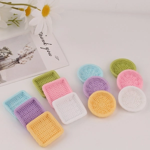 Miniature woven plastic baskets in colorful assortment for DIY craft and resin accessories