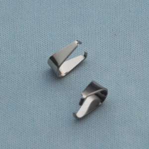Poliert Edelstahl-Anhängerschlaufe für DIY-Schmuck Halskette Anhänger Verbinder