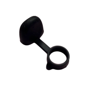 Protective black silicone dust cap with anti-lost ring for electronic vaporizers