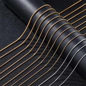 Minimalistische Roestvrijstalen Ronde Slangenketting Ketting Voor Mannen Vrouwen Ins Stijl Goud Zilver Vergulde Sleutelbeen Ketting