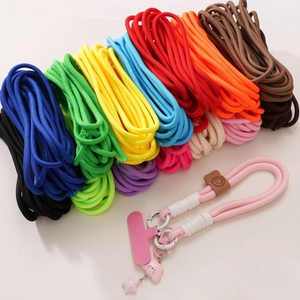 5mm colorful polyester DIY braided rope kit for handicrafts and phone charms