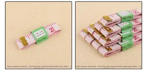 White 1.5m sewing tape measure with 2cm width and metal tips for precise tailoring measurements