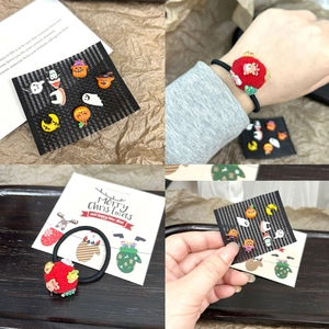 Kerst en Halloween hars bedeltjes set met haaraccessoires voor DIY sieraden en creatieve hobby
