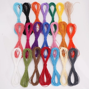 1mm waxed polyester cord set in 21 vibrant colors for DIY jewelry and bracelet braiding