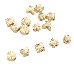 14K goldgefüllte Abstandsperlen in Schmetterlingsform für DIY Schmuckherstellung